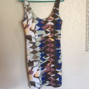 Hurley geometric bodycon sleeveless dress